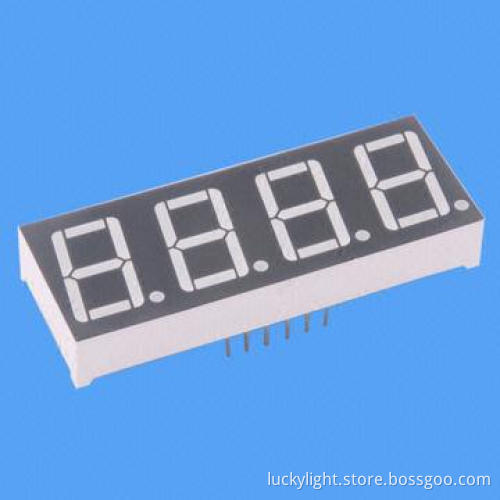 4-digit 0.56-inch Quadruple Digit Display, Low-voltage and Current Operating